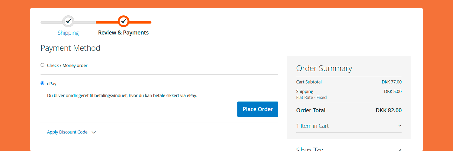 Magento header